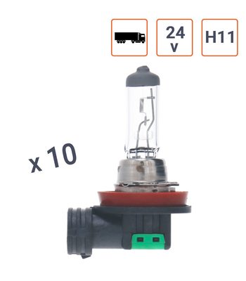 Ampoule H11 24V 70W Culot PGJ19-2 - Boite de 10 ex.