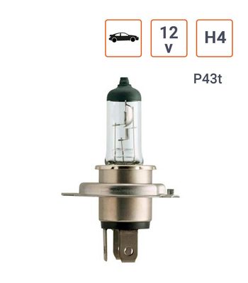 Ampoule H4 12V 60W Culot P43t sous blister À L'UNITÉ