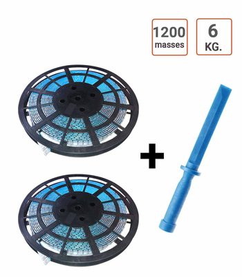 Pack 2 Rouleaux de masses adhésives 6KG + Spatule décolle masses.