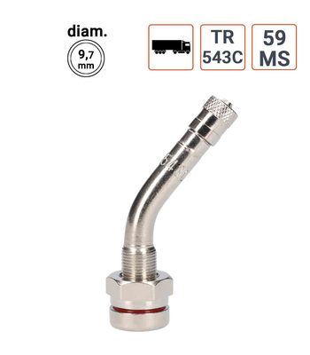 Valve Poids Lourds TR 543C angle 45°ou 59MS par 10 ex.
