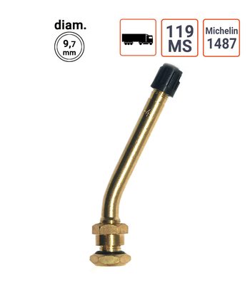 Valve Poids Lourds type Michelin 1487 ou 119 MS