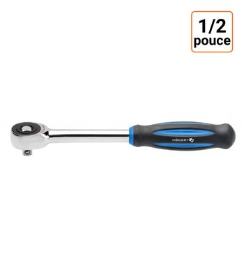 Cliquet à poignée rotative 1/2 de pouce, 60 dents, CrMo - Qualité PRO