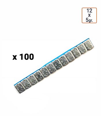 Masses autocollantes 12x5gr en boite de 100 ex.