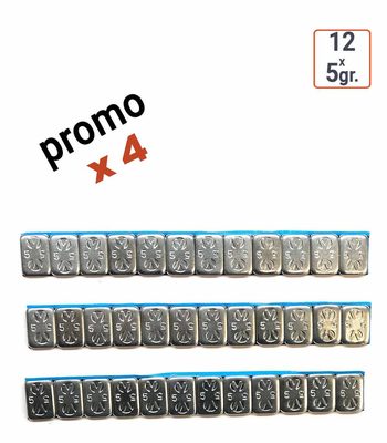 Pack de 4 boites de masses autocollantes 12x5g.