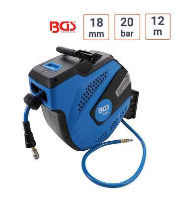 Enrouleur Air Automatique 12m 20 Bar tuyau 18 mm