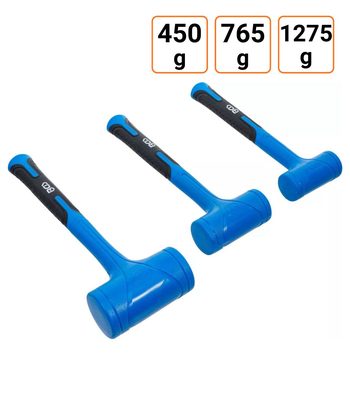 Lot de 3 maillets de débosselage anti rebonds de 450 à 1275 g