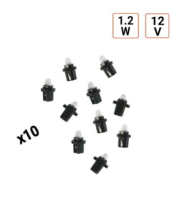 AmpoulesTableau de Bord 1.2W 12V culot B8.5d - Boite de 10 ex.