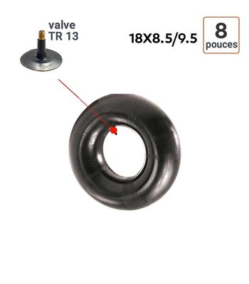 Chambre à Air 18X8.5/9.5-8 valve TR13