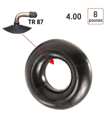 Chambre à Air 4.00 - 8 valve coudée TR87