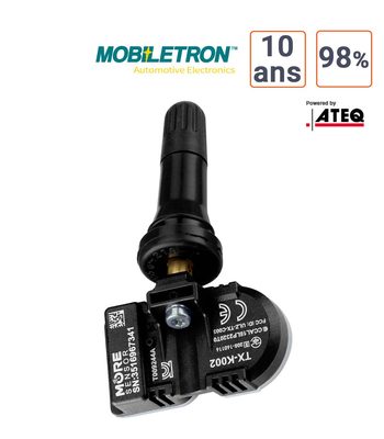 Capteur TPMS MOBILETRON More Sensor 433 Mhz avec valve Caoutchouc