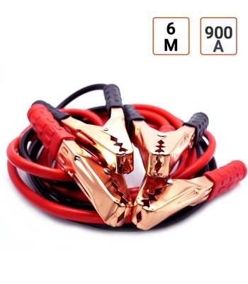 Cables de démarrage batterie 900 Ampères - version PRO 6 mètres