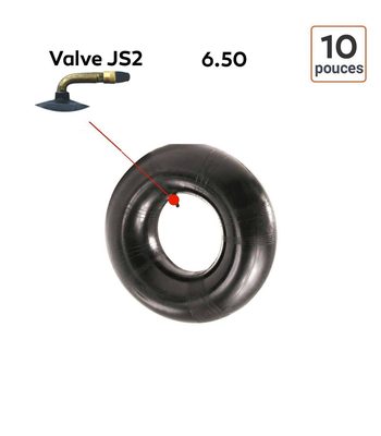 Chambre à Air 6.50-10 valve JS2