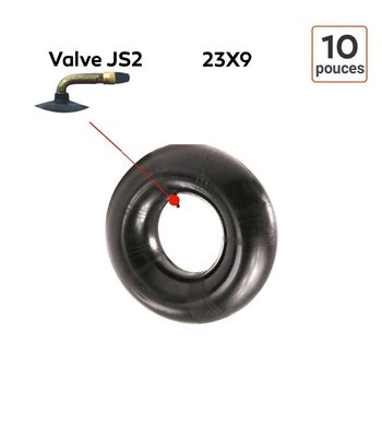 Chambre à Air 23X9-10 valve JS2