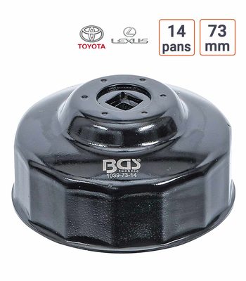 Cloche à filtre à huile 14 pans  73 mm pour Lexus, Toyota