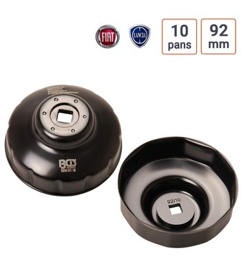 Cloche à filtre à huile 10 pans 92 mm Fiat Lancia