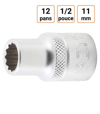 Douille CRV douze pans 1/2 pouce en 11mm