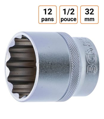 Douille CRV douze pans 1/2 pouce en 32mm