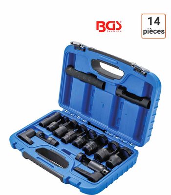 Coffret 14 pièces douilles spéciale pour sonde Lambda
