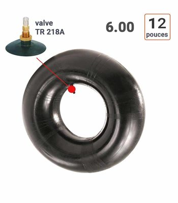 Chambre à Air 6.00-12 valve TR218A