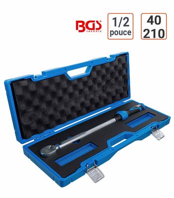 Clé dynamométrique 1/2 pouce 40 - 210 Nm avec coffret