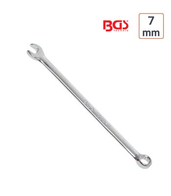 Clé mixte 7 mm extra longue haute qualité