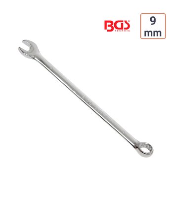 Clé mixte 9 mm extra longue haute qualité