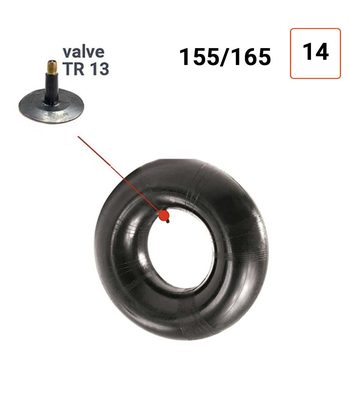 Chambre à air 155/165-14 valve TR13