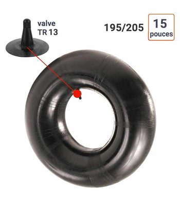 Chambre à Air 195/205-15 valve TR13