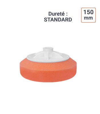 Mousse de polissage 150 mm avec plateau filetage M14