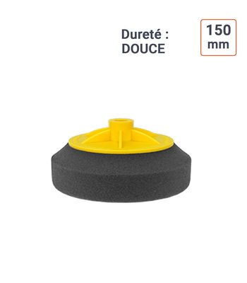 Mousse de polissage 150 mm DOUCE avec plateau filetage M14