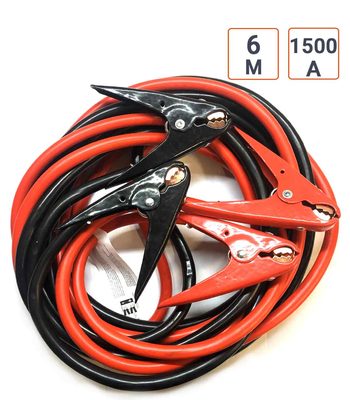 Cables de démarrage batterie 1500 Ampères version PRO 6 mètres