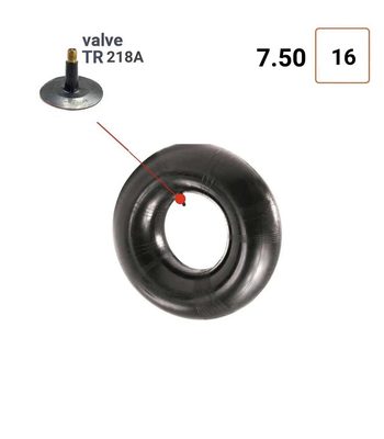 Chambre à air 7.50 - 16 valve TR218A