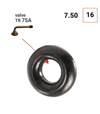 Chambre à air 7.50 - 16 valve TR75