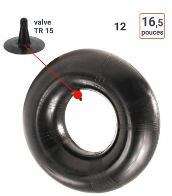 Chambre à Air 12-16.5 valve TR15