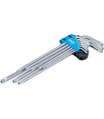 9 clés torx extra longues Profil TS TS10 à TS50