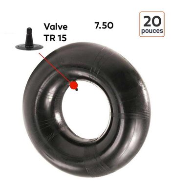 Chambre à Air 7.50-20 valve TR 15
