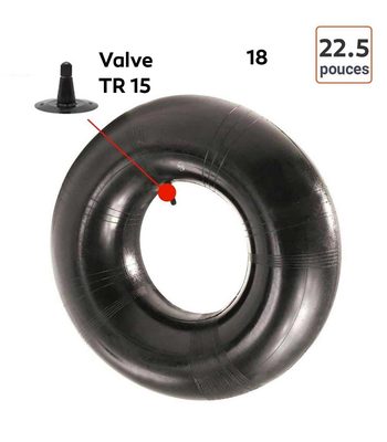Chambre à Air 18-22,5 valve TR15