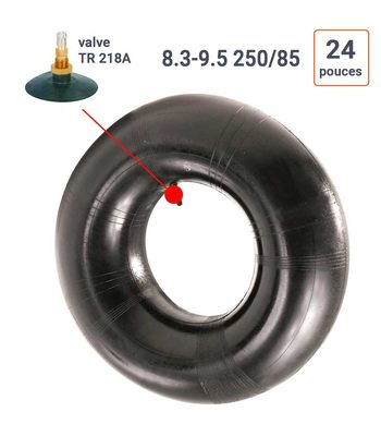 Chambre à Air 8.3/9.5 ou 250/85 - 24 valve TR218A
