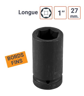 Douille à chocs en 1 Pouce 27mm - Bords Fins