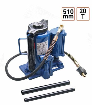 Cric bouteille hydrau-pneumatique 20 t