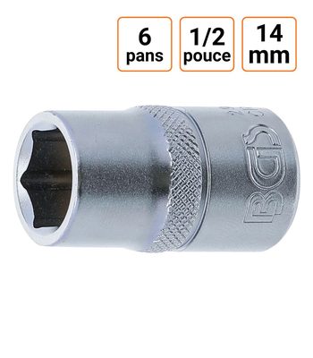 Douille CRV six pans 1/2 pouce en 14mm