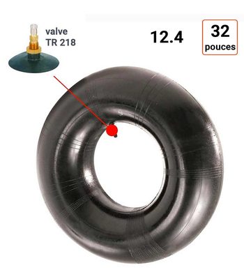 Chambre à Air 12.4 - 32 ou 320/85 valve TR218