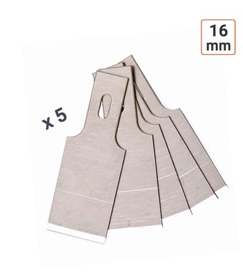 Lames de grattoir de rechange largeur 16mm
