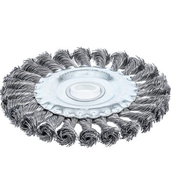 Brosse plate brosse ronde tressée diam 125 mm