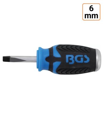Tournevis plat 6 mm longueur de tige 38 mm