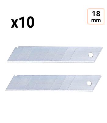 lames pour cutter 18 mm étui de 10 lames