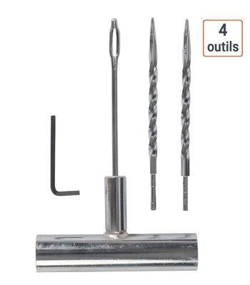 Kit métallique pour insertion des mèches crevaison