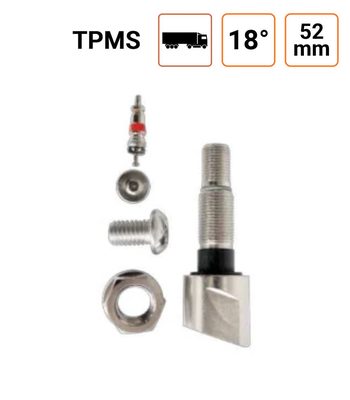 Valve Poids Lourds type ALCOA angle 18° pour TPMS