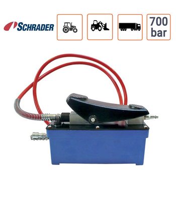 Pompe Hydraulique 700 bar Schrader + flexible pour détaloneur