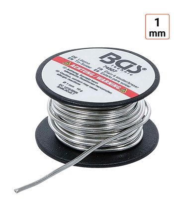étain à souder ou à braser en rouleau de diamètre 1mm